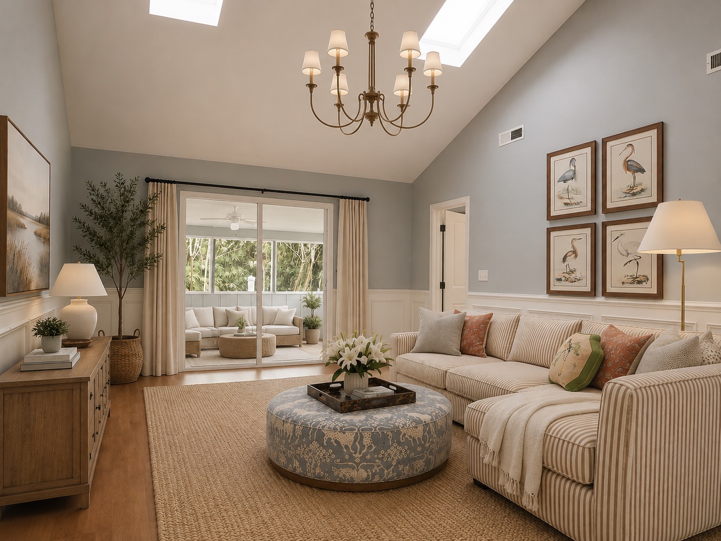 Coastal living room studio work preview